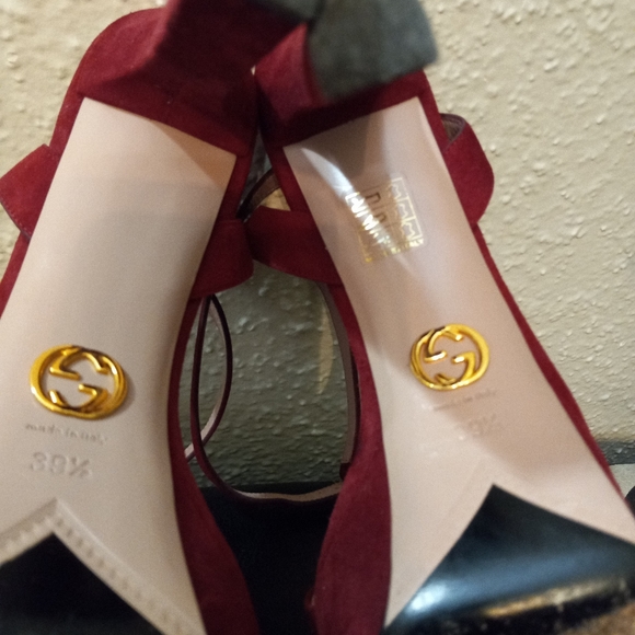 Gucci Platform Suede Heels Kid Scamosciato - Picture 9 of 15